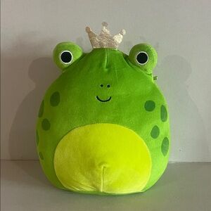 Squishmallows Green Frog with Gold Crown